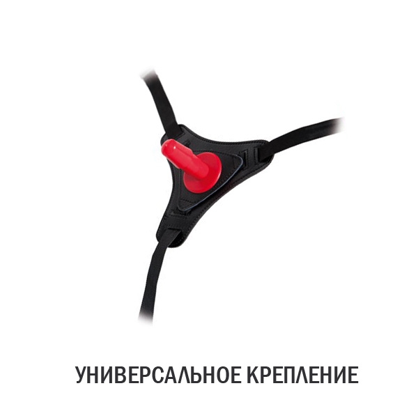 Страпон на креплении Toyfa RealStick Strap-On Jax, TPR, телесный, 17,9 см 0T-00015238 - TOYFA - Страпоны на трусиках и ремешках - Купить