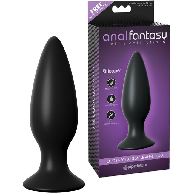 Анальная вибропробка Pipedream Elite Anal Fantasy, черный 4774-23 PD - PipeDream - С вибрацией - Купить