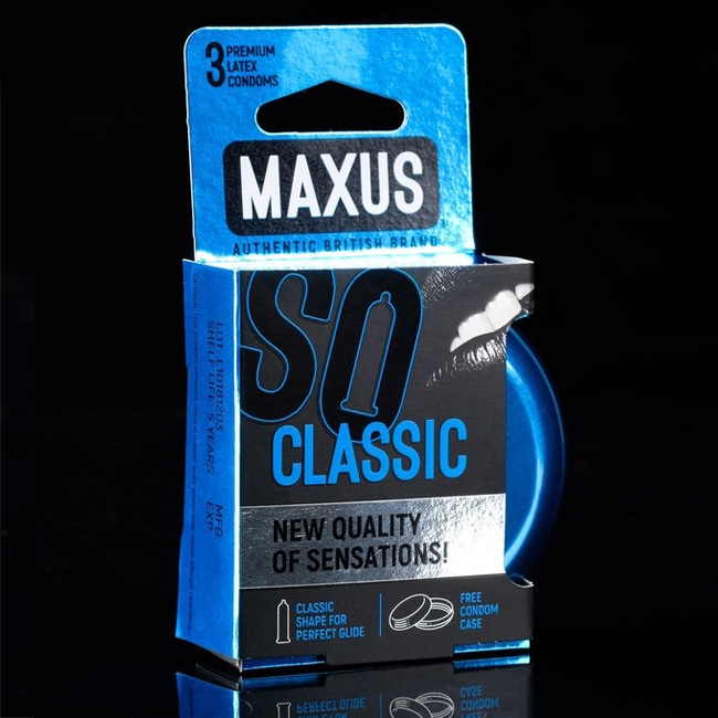 Презервативы классические Maxus Air Classic, 3 шт 0901-008 - MAXUS - Классические презервативы - Купить