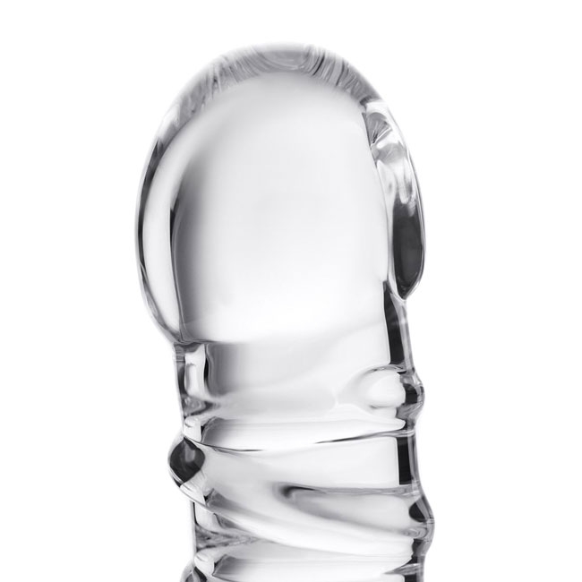 Двухсторонний фаллоимитатор Sexus Glass, синий 912190 - Sexus Glass - Анальные стимуляторы - Купить