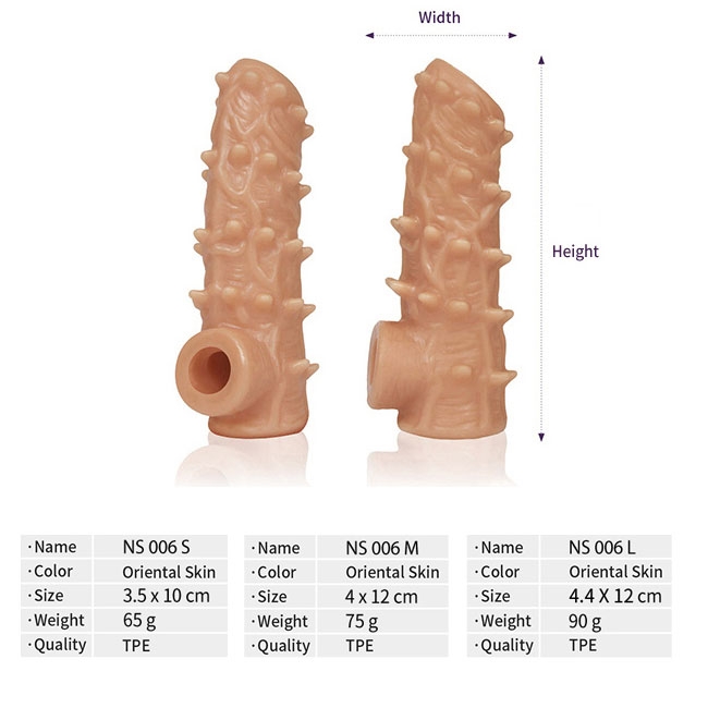 Насадка Kokos Nude Sleeve 003 M с подхватом мошонки и открытой головкой, телесная NS.003-M - KOKOS - Удлиняющие/утолщающие насадки - Купить