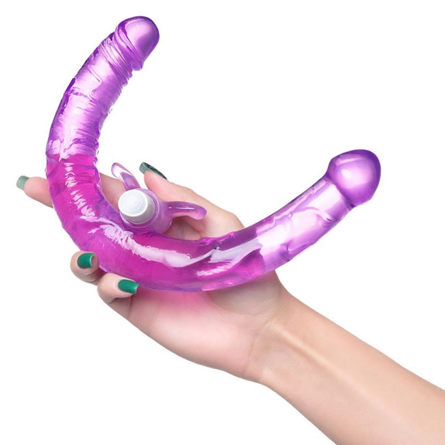Фаллоимитатор двусторонний Toyfa Double Dildo, бесцветный УТ-00002014 - TOYFA - Двухсторонние фаллоимитаторы - Купить