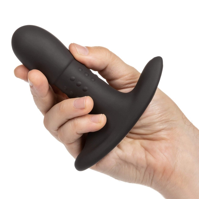 Анальная римминг пробка Eclipse Beaded Probe с функцией памяти, чёрный SE-0436-65-3 - California Exotic Novelties - Анальные пробки - Купить