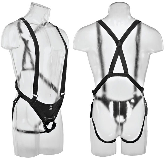 Страпон полый PipeDream King Cock Hollow Strap On Suspender System с насадкой, телесный 5642-21 PD - PipeDream King Cock - Насадки на Член - Купить