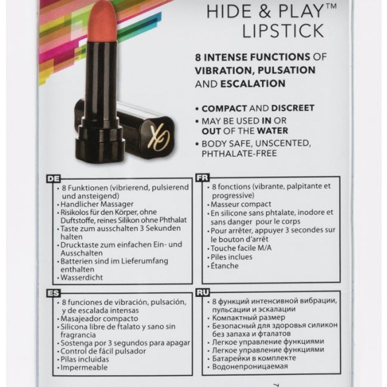 Мини-вибратор Hide &amp; Play Lipstick