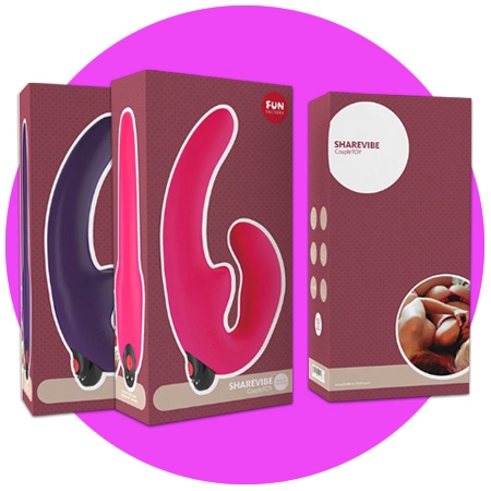 Страпон безремневой Fun Factory ShareVibe - с вибрацией