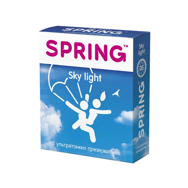 Презервативы Spring Sky Light - ультратонкие