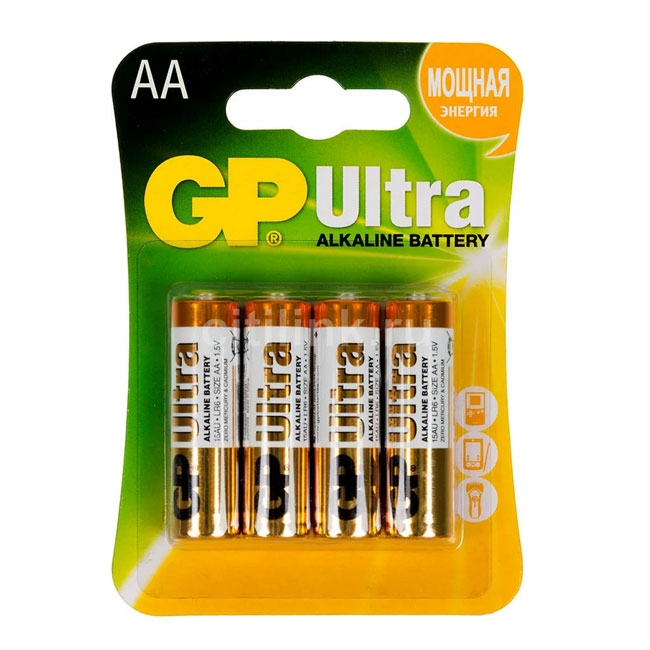 Батарейки GP Ultra Alkaline AA/LR6 - 4 шт.
