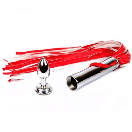 Плетка с анальной пробкой Notabu