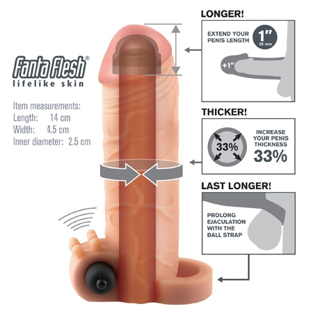 Насадка Vibrating Real Feel 1&quot; Extension