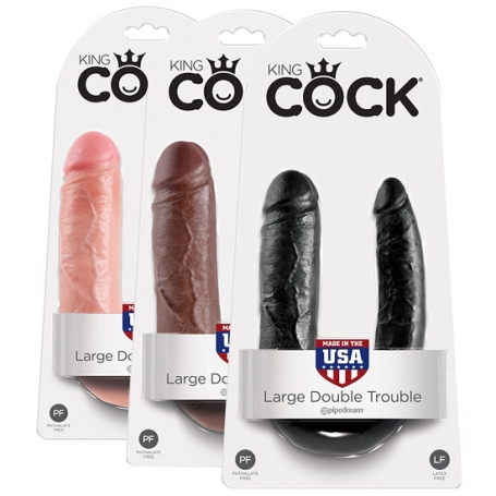 Фаллос King Cock Large Double