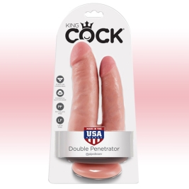Фаллос King Cock Double Penetrator, Pipedream