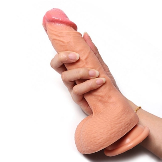 Фаллос-вибратор Real Dual Layer