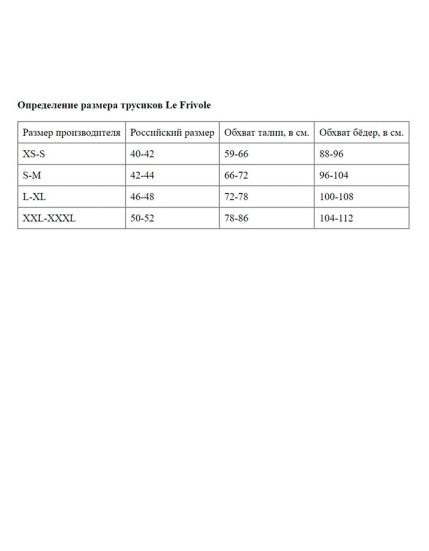 Трусики Le Frivole 04342