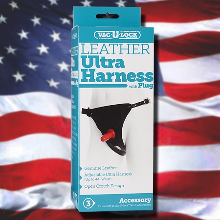 Трусики Leather Ultra Harness, Doc Johnson