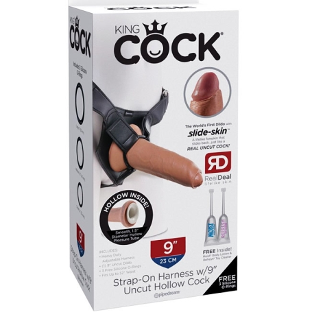 Страпон Pipedream - King Cock 9" Uncut Cock