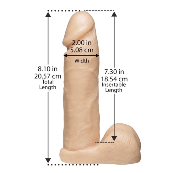 Страпон Doc Johnson - Realistic Ultra Harness 8&quot;